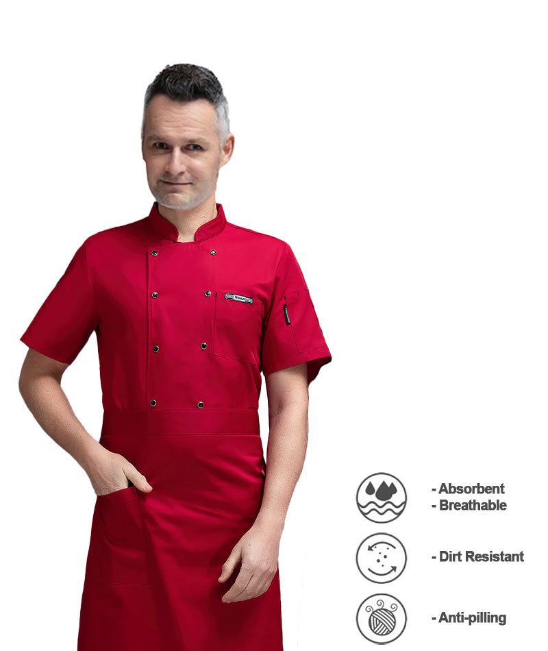 Breathable Chef Uniform with Mesh Backing
