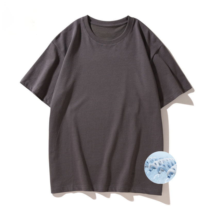 Cooling Interwoven Cotton Round Neck T-shirt
