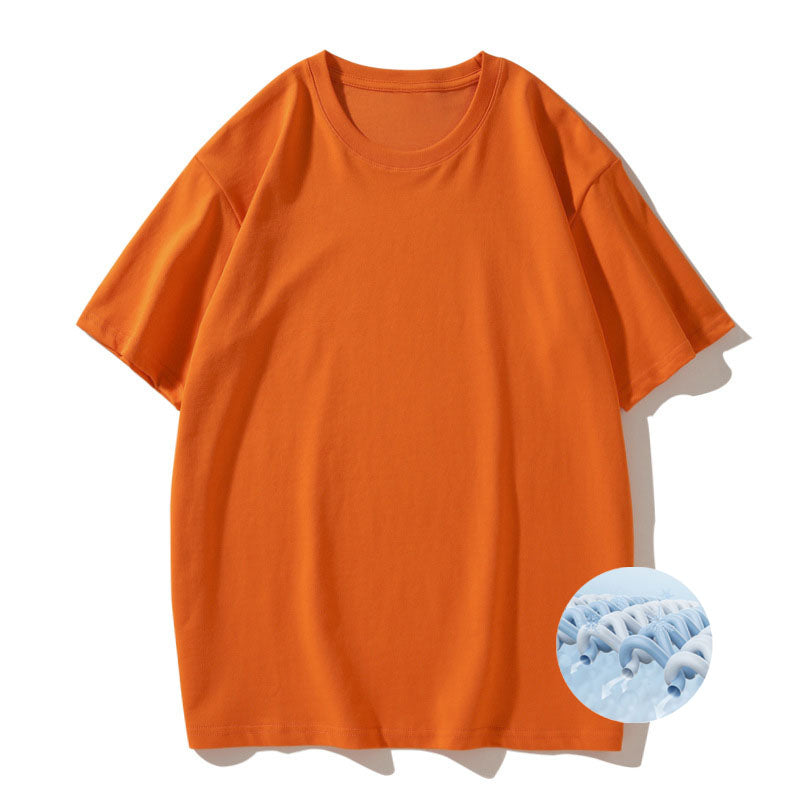 Cooling Interwoven Cotton Round Neck T-shirt