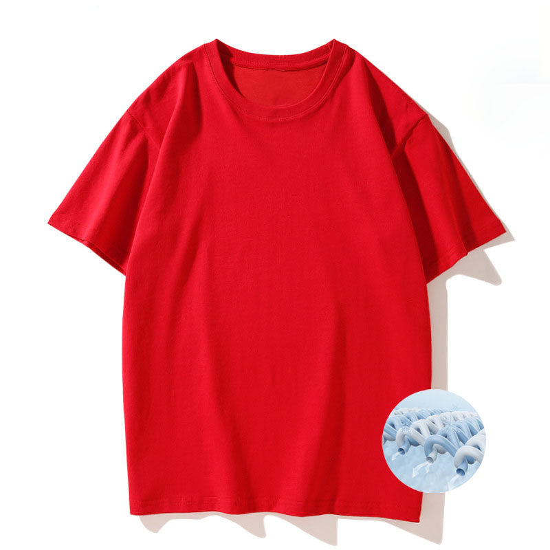 Cooling Interwoven Cotton Round Neck T-shirt