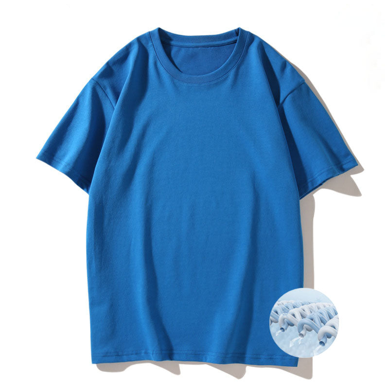 Cooling Interwoven Cotton Round Neck T-shirt