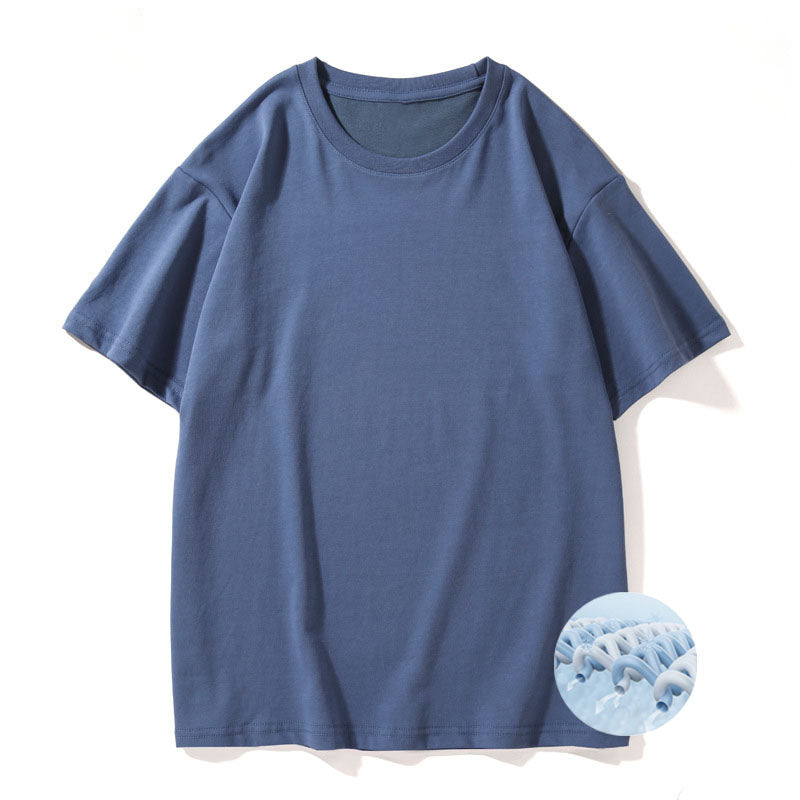 Cooling Interwoven Cotton Round Neck T-shirt