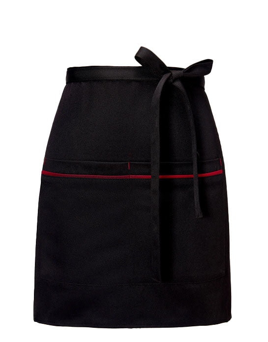 Waterproof-nylon-halfapron-frontpocket-black