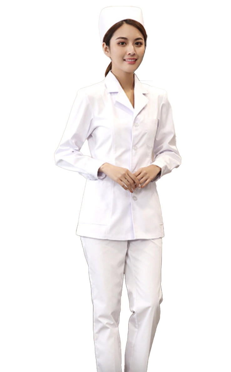 Long Sleeved Reactive Dyed Nursing Uniform