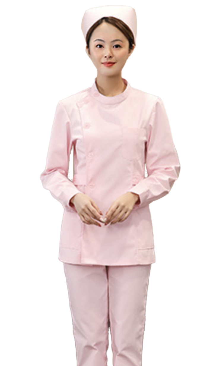 Long Sleeved Reactive Dyed Nursing Uniform