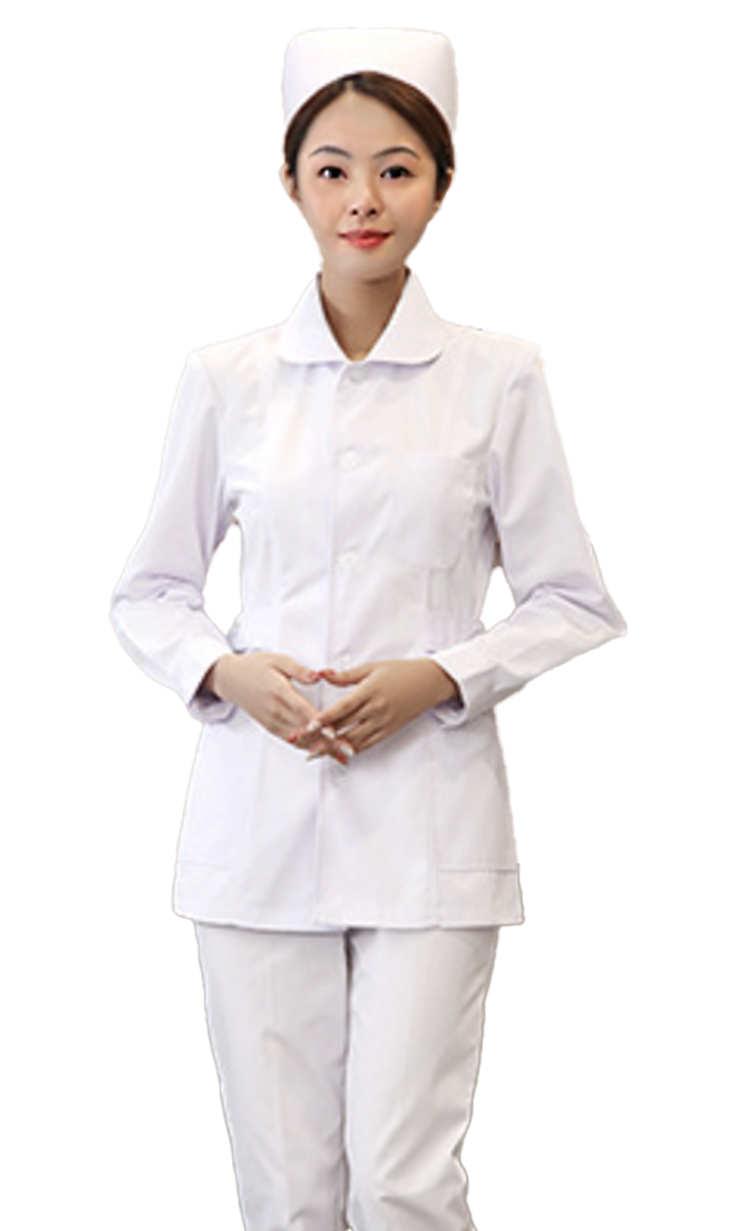 Long Sleeved Reactive Dyed Nursing Uniform