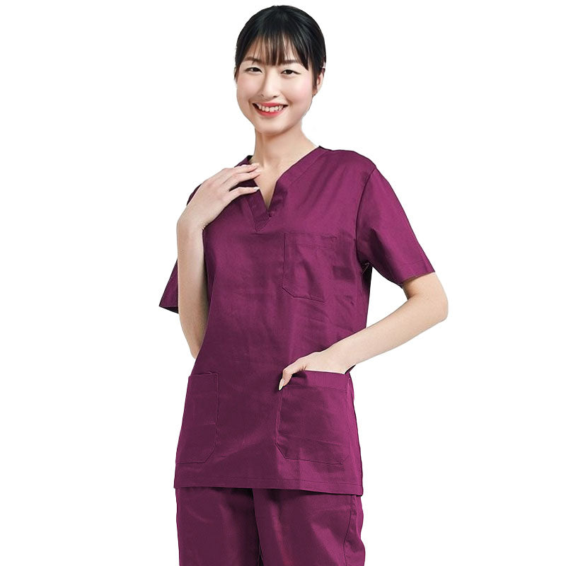 Crease Resistant Cotton Ladies' Medical Scrub Top