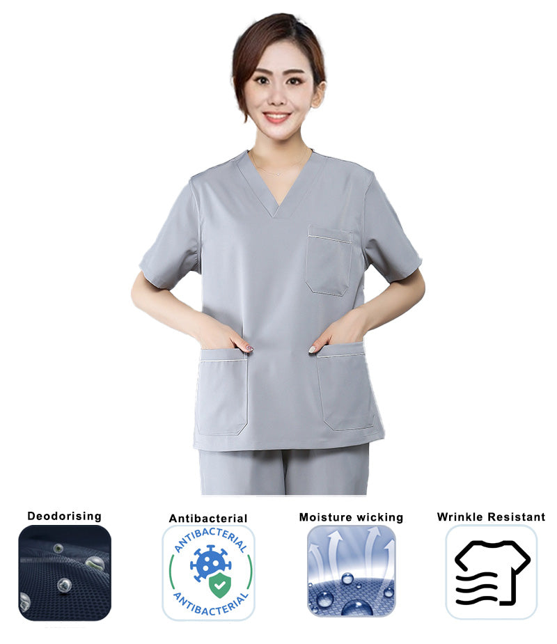 Anti-bacterial Ladies' Medical Scrub Set