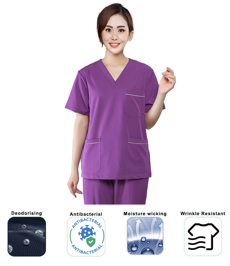 Anti-bacterial Ladies' Medical Scrub Set