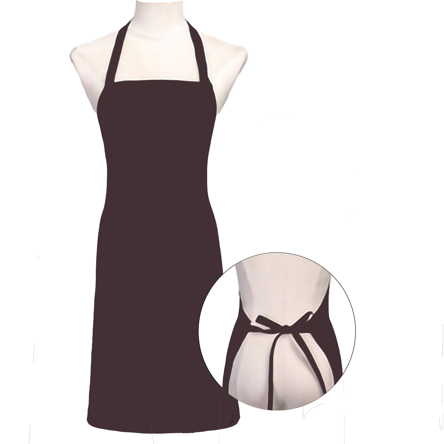 waterproof-over_the_neck-nylon_apron-brown