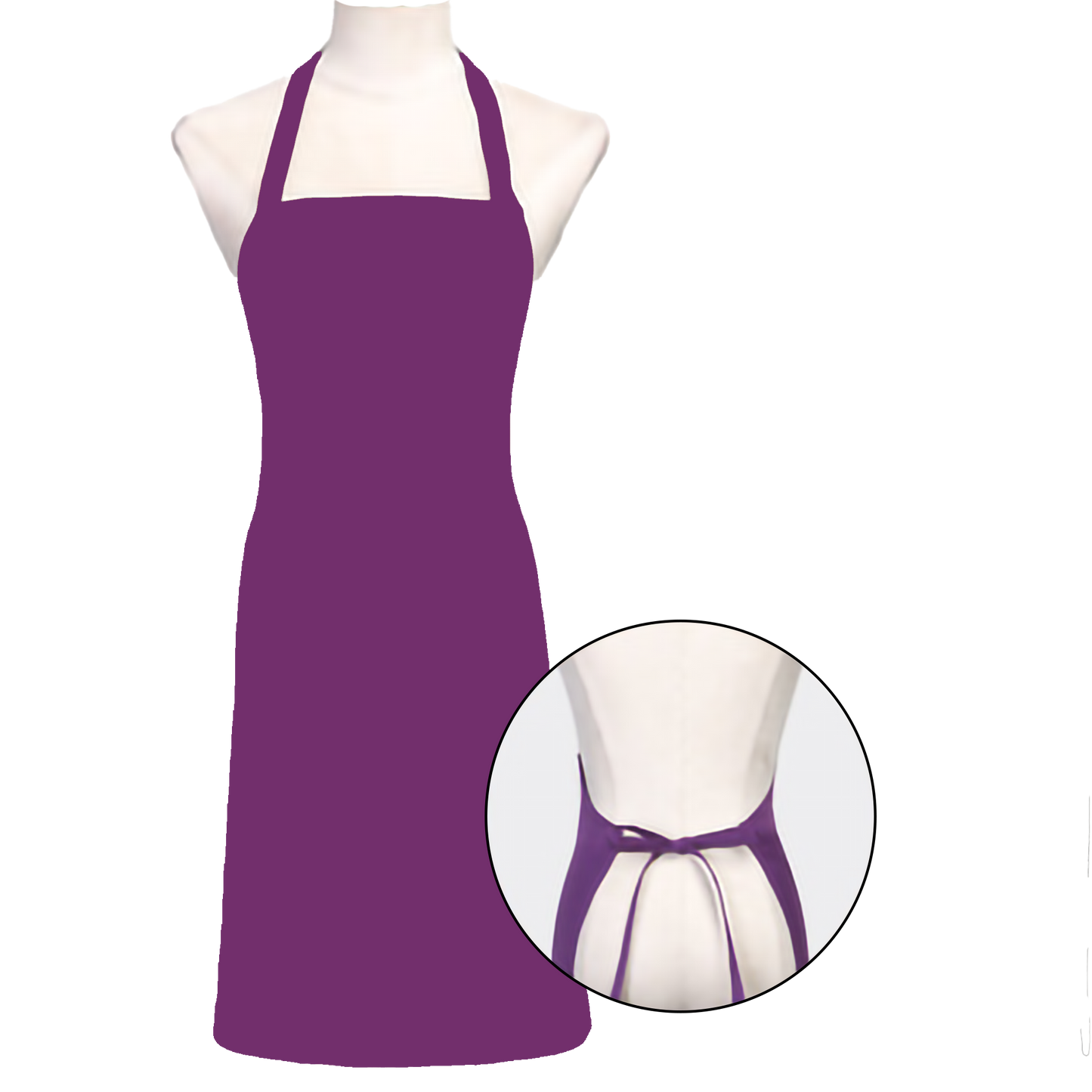 waterproof-over_the_neck-nylon_apron-purple
